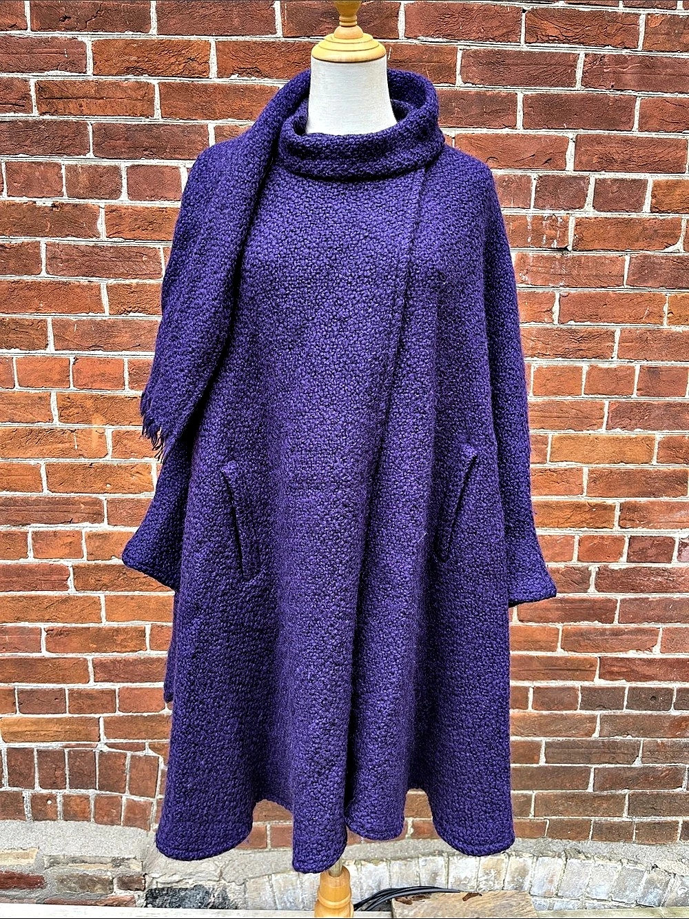 Branigan Weavers Purple Wool Cape